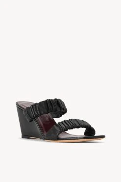FRANKIE WEDGE | BLACK -fashion STAUD FRANKIE WEDGE BLK SEASON 22 ECOM 2