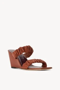 FRANKIE WEDGE | TAN -fashion STAUD FRANKIE WEDGE TAN SEASON 22 ECOM 2