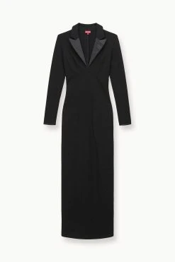 HUMBOLDT DRESS | BLACK -fashion STAUD HUMBOLDT KNITDRESS BLACK FALL 23 ECOM 1