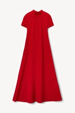 ILANA DRESS | POINSETTIA -fashion STAUD ILANA DRESS POINSETTIA FALL 22 ECOM 1