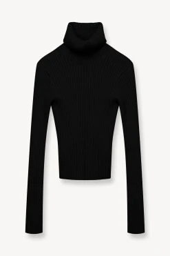 JACE TOP | BLACK -fashion STAUD JACE SWEATER BLACK FALL 23 ECOM 1 1