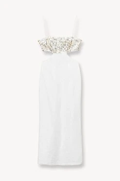 JADA DRESS | WHITE -fashion STAUD JADA DRESS WHITE SUPF 23 ECOM 1 1