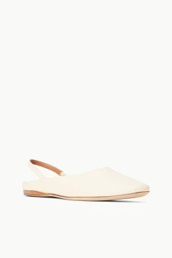 JANINE MULE | CREAM -fashion STAUD JANINE MULE CREAMNAPPA SPRING 23 ECOM 2