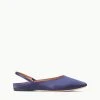 JANINE MULE | NAVY SATIN