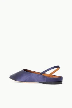 JANINE MULE | NAVY SATIN -fashion STAUD JANINE MULE NAVYSATIN SPRING 23 ECOM 3
