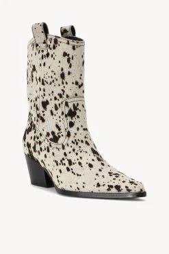 JUNE BOOT | BLACK WHITE HAIRCALF -fashion STAUD JUNE BOOT BWHCCALFHAIR SEASON 22 ECOM 2