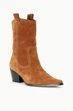 JUNE BOOT | TAN SUEDE -fashion STAUD JUNE BOOT TANSUEDE SEASON 22 ECOM 2