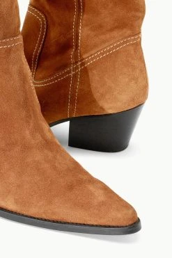 JUNE BOOT | TAN SUEDE -fashion STAUD JUNE BOOT TANSUEDE SEASON 22 ECOM 5