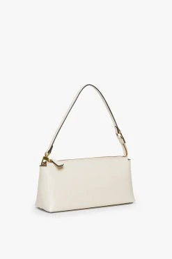 KAIA SHOULDER BAG | CREAM -fashion STAUD KAIA SHOULDER BAG CREAM CALF BLACK TRIM SUMMER PF 21 2