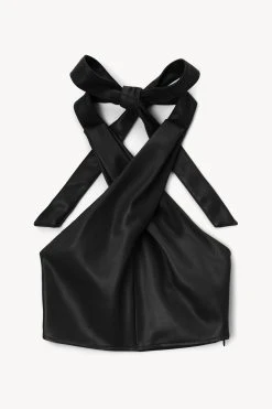 KAI TOP | BLACK VEGAN LEATHER -fashion STAUD KAI TOP BLACK FALL 22 ECOM 1 862a56cd 3b1b 468d b6b3 17333a115c42