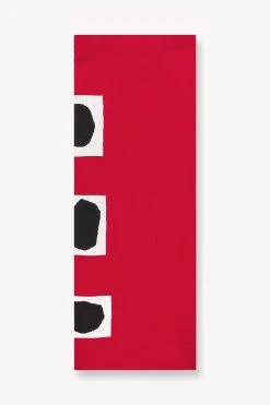 KARINA SKIRT | RUBY GEOSCAPE -fashion STAUD KARINA KNIT SKIRT RUBY GEOSCAPE FALL 23 ECOM 1