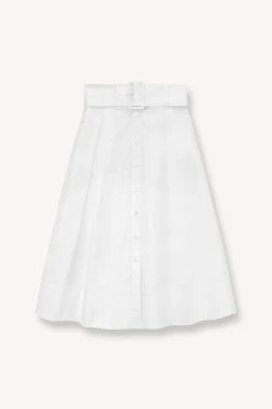 KINGSLEY SKIRT | WHITE -fashion STAUD KINGSLEY SKIRT WHITE SUPF 23 ECOM 1 1