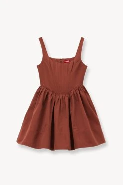 LANDSCAPE DRESS | CLOVE -fashion STAUD LANDSCAPE DRESS CLOVE SUPF 23 ECOM 1