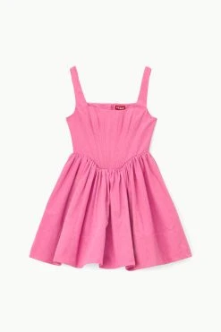 LANDSCAPE DRESS | LOLLIPOP -fashion STAUD LANDSCAPE DRESS LOLLIPOP FALL 22 ECOM 1 R1