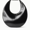 LARGE MOON BAG | BLACK POLISHED -fashion STAUD LARGEMOOON TOTEBAG BLACK FALL 23 ECOM 1