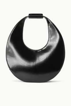 LARGE MOON BAG | BLACK POLISHED
