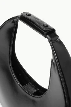 LARGE MOON BAG | BLACK POLISHED -fashion STAUD LARGEMOOON TOTEBAG BLACK FALL 23 ECOM 3