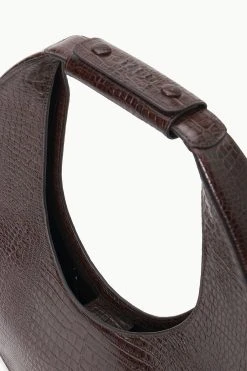 LARGE MOON BAG | ESPRESSO CROC EMBOSSED 10 LARGE MOON BAG | ESPRESSO CROC EMBOSSED -fashion STAUD LARGEMOOON TOTEBAG ESPRESSO FALL 23 ECOM 3