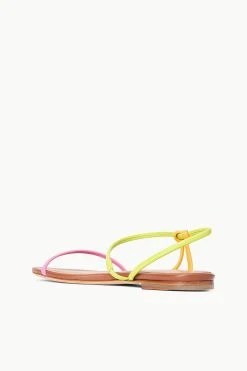 LAUREL SANDAL | CITRON MULTI -fashion STAUD LAUREL SANDAL CITRONMULTI SPRING 23 ECOM 3
