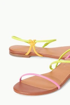 LAUREL SANDAL | CITRON MULTI -fashion STAUD LAUREL SANDAL CITRONMULTI SPRING 23 ECOM 4