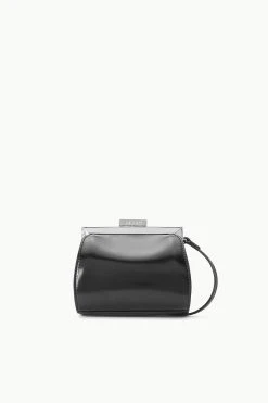 LENNON CONVERTIBLE BAG | BLACK POLISHED -fashion STAUD LENNON CONVERTIBLEBAG BLACK FALL 23 ECOM 2