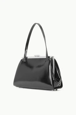LENNON SHOULDER BAG | BLACK POLISHED -fashion STAUD LENNON SHOULDERBAG BLACK FALL 23 ECOM 2