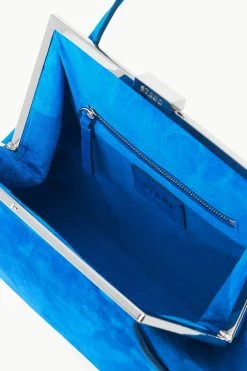 LENNON SHOULDER BAG | DIRECTOR BLUE SUEDE -fashion STAUD LENNON SHOULDERBAG DIRECTORBLUE FALL 23 ECOM 5 6995870d e967 4f9e a5c0 476e5ff9494f