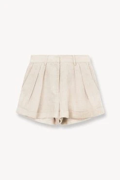LUISA SHORT | OAT MILK -fashion STAUD LUISA SHORT OAT MILK SUPF 23 ECOM 1