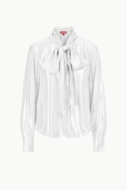MARYN TOP | SILVER -fashion STAUD MARYNTOP SILVER ECOM 1