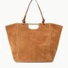 MAR TOTE | TAN SUEDE -fashion STAUD MAR TOTE TAN FALL 23 ECOM 1 R