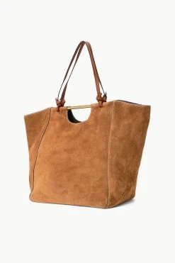 MAR TOTE | TAN SUEDE -fashion STAUD MAR TOTE TAN FALL 23 ECOM 2 R