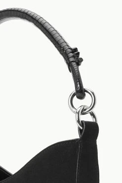 MEL BAG | BLACK SUEDE -fashion STAUD MEL BAG BLACK FALL 23 ECOM 4