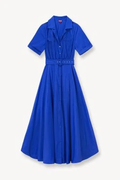 MILLIE DRESS | LAPIS -fashion STAUD MILLIE DRESS LAPIS SUPF 23 ECOM 1