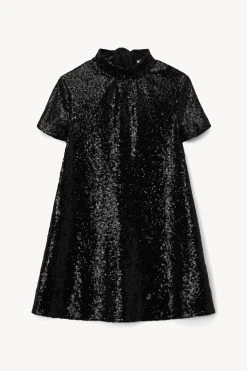 MINI ILANA DRESS | BLACK SEQUINS -fashion STAUD MINI ILANA DRESS BLACK HOLIDAY 22 ECOM 1 1
