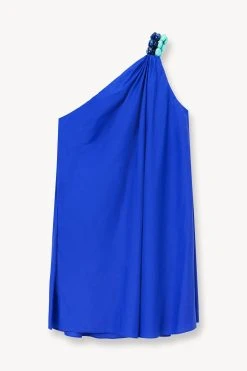 MINI MASON DRESS | LAPIS -fashion STAUD MINI MASON DRESS LAPIS SUPF 23 ECOM 1