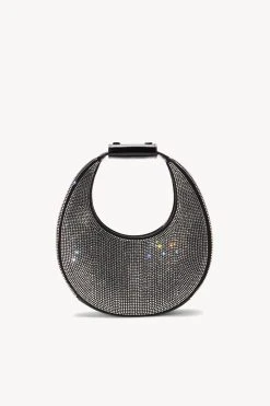 MINI MOON CRYSTAL BAG | BLACK -fashion STAUD MINI MOON CRYSTAL BAG BLACKRHINESTONE HOLIDAY 22 ECOM 2 R1