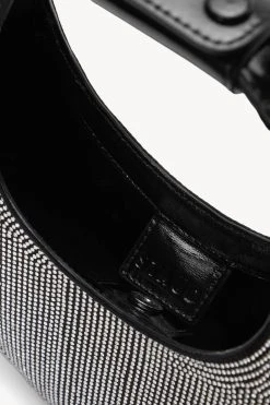MINI MOON CRYSTAL BAG | BLACK -fashion STAUD MINI MOON CRYSTAL BAG BLACKRHINESTONE HOLIDAY 22 ECOM 4 1