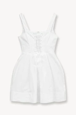 MINI SUTTON DRESS | WHITE -fashion STAUD MINI SUTTON DRESS WHITE SUPF 23 ECOM 1