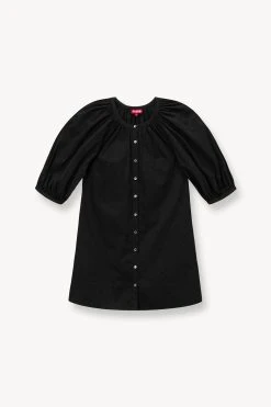 MINI VINCENT DRESS | BLACK -fashion STAUD MINI VINCENT DRESS BLACK SPRING 23 ECOM 1