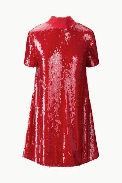 MINI ILANA DRESS | POINSETTIA SEQUINS -fashion STAUD MINIILANADRESS POINSETTIA ECOM 1