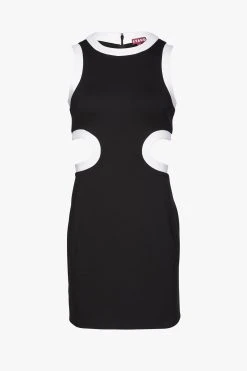 MINI DOLCE DRESS | BLACK -fashion STAUD MINI DOLCE DRESS BLACK SPRING ECOM 22 1