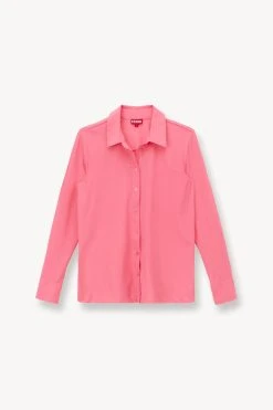 MIRIAM COVERUP TOP | CORAL PINK -fashion STAUD MIRIAM TOP CRPK SUPF 23 ECOM 1 1