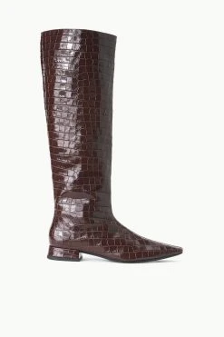 OLGA BOOT | ESPRESSO CROC EMBOSSED