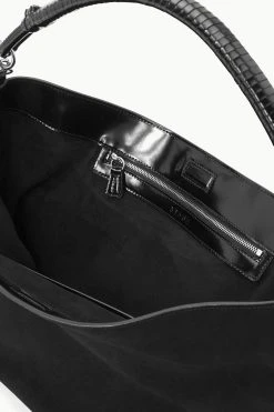 PERRY BAG | BLACK SUEDE -fashion STAUD PARRYHOBO BAG BLACK FALL 23 ECOM 3