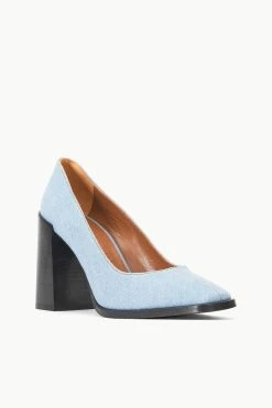 PAZ PUMP | DENIM BLUE -fashion STAUD PAZ PUMP DENIMBLUE FALL 23 ECOM 2