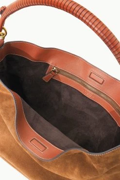PERRY BAG | TAN SUEDE -fashion STAUD PERRYHOBO BAG TAN FALL 23 ECOM 3 1