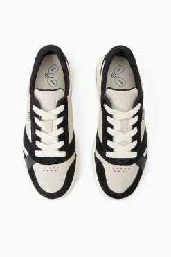 STAUD + KEDS THE COURT SNEAKER | BLACK CREAM -fashion STAUD PICKLEBALL SNEAKER BLACK SUPF 23 ECOM 8 web