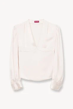 ROSENDA TOP | IVORY -fashion STAUD ROSENDA WOVEN TOP IVORY FALL 23 ECOM 1