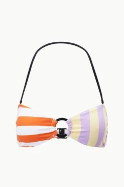 RILEY BANDEAU TOP | CABANA STRIPE MULTI -fashion STAUD RYLIEBANDEAU TOP CABM SUPF 23 ECOM 1
