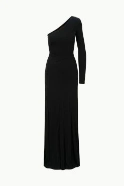 SERENA DRESS | BLACK -fashion STAUD SERENADRESS BLACK ECOM 1